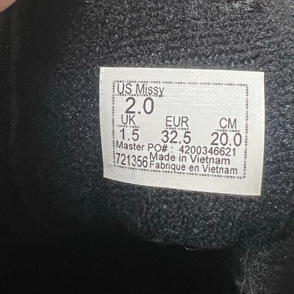 VANS Filmore Hi Embroidered Sneakers High Top Black Grey Red Kids Sz US 2 UK 1.5 - Picture 9 of 11